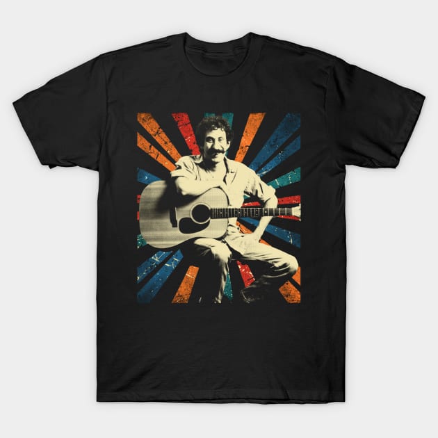 jim croce - (1943-1973) - vintage art T-Shirt by ArmandoApparel